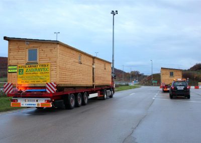 Prijevoz drvenih mobilnih kuća